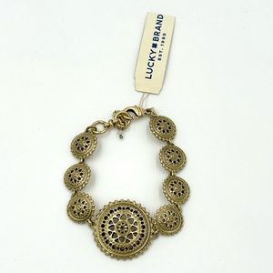 Lucky Brand | Gold Medallion Accent Bracelet